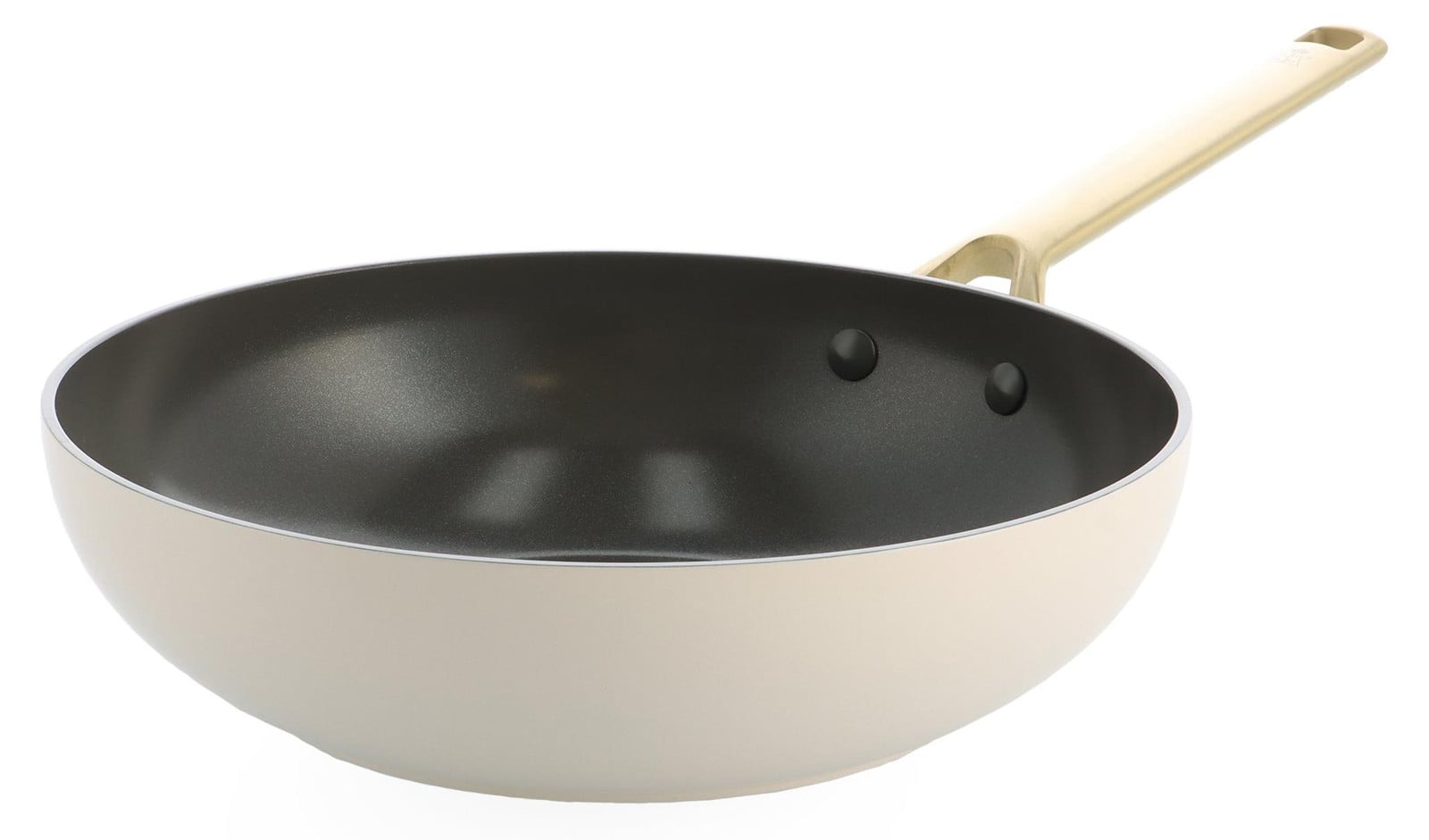 Greenpan BK Sublime wok, 28 cm, crèmekleurig