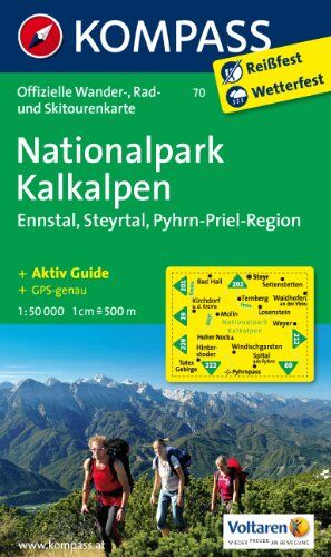 Kompass - Nationalpark Kalkalpen: Offizielle Wanderkarte mit Radrouten, Skitouren und Aktiv Guide. GPS-genau. 1:50000 - Preis vom 16.10.2026 11:41:07 h