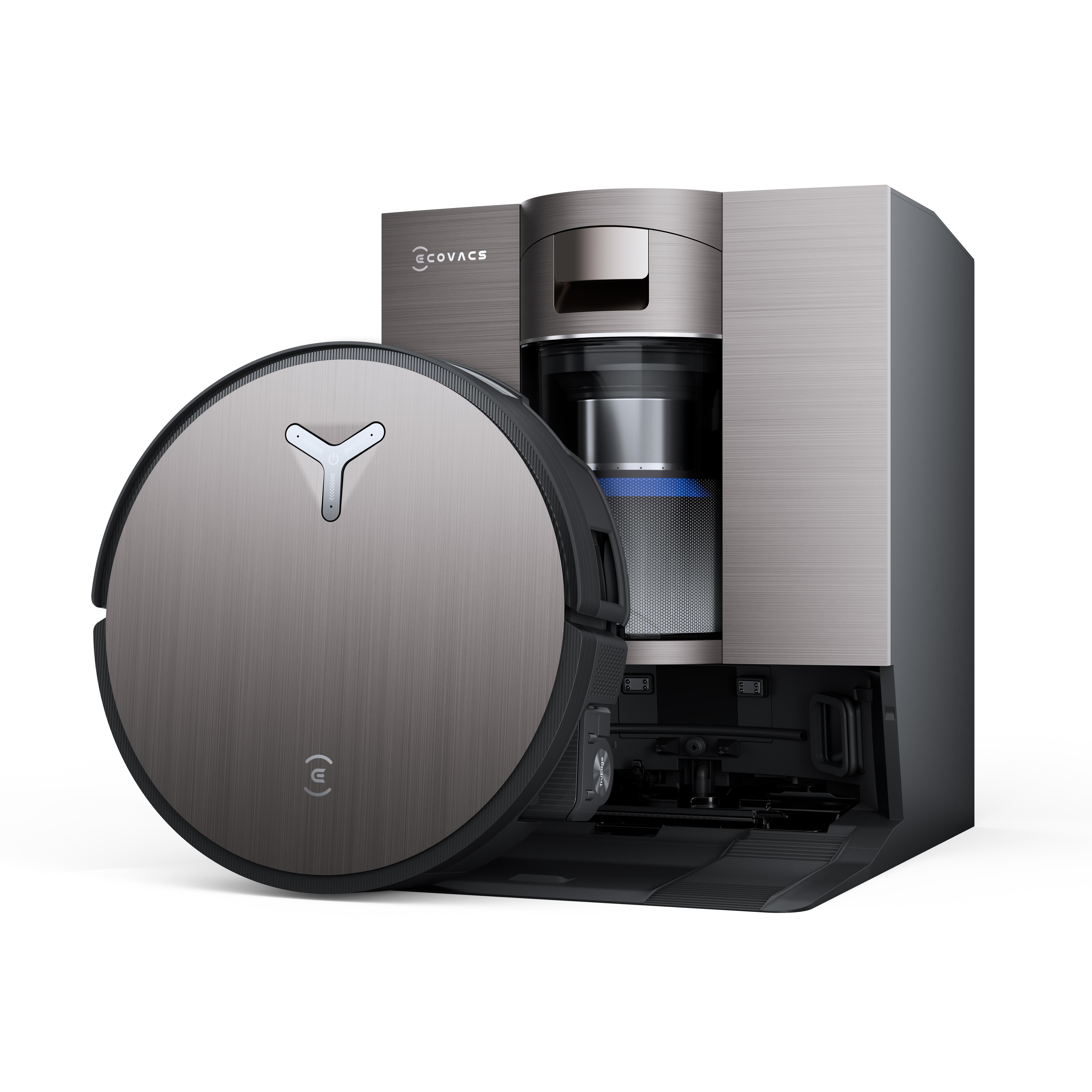 ECOVACS Deebot X11 Omni Cyclone Saugroboter mit Wischfunktion, Staubsauger Roboter mit Blast + 19.500 Pa, PureCyclone 2.0 Auto-Entleerung
