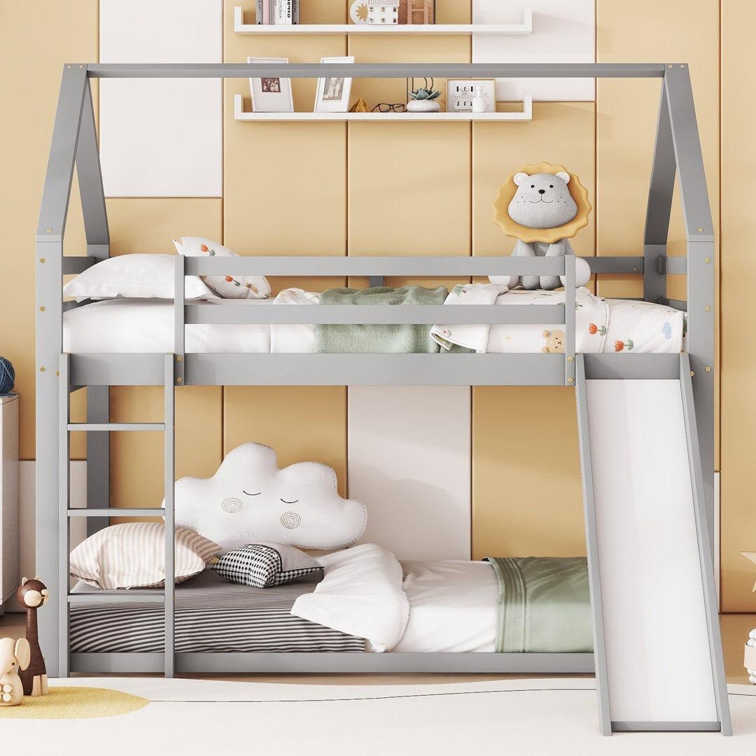 Metro Bed Grey European Double (140 x 200 cm)