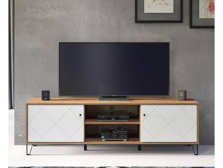 TV-Board Touch 1 , Artisan Eiche / weiß