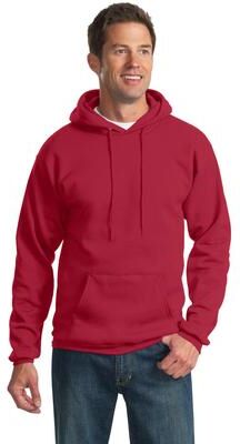 Port & Company PC90HT Tall Essential Fleece Pullover Hooded Sweatshirt in Red size Large/Tall   Cotton Polyester