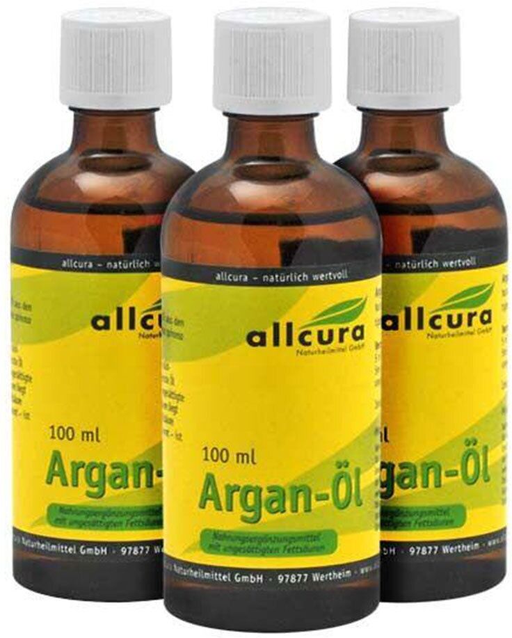 allcura Argan-Öl 3x100 ml Öl