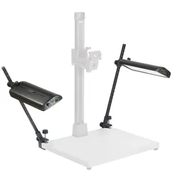 Kaiser Fototechnik LED-Beleuchtungseinrichtung RB 555 AS, mit Thermo-Management. 2 x 192 SMD-LEDs, 5600 K, CRI: 95. Leuchten einzeln oder zusammen dimmbar, Anzeige auf I
