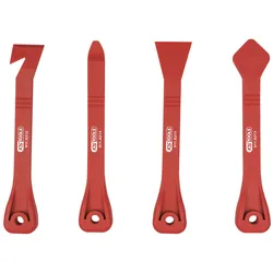 KS Tools Kunststoffkeil- und Glasschaber-Satz, 4-tlg - 911.8210