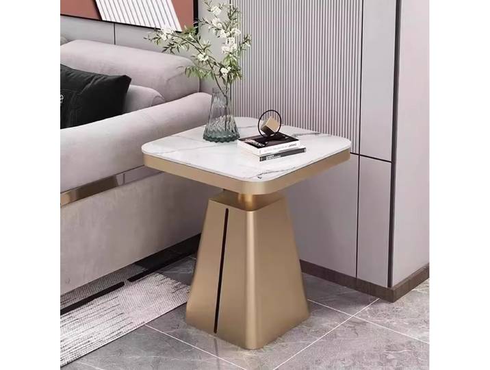 Table d'appoint en métal Simple, carrée de luxe, Glam, moderne, décor, Design, Basse Pour Salon, meubles de Salon