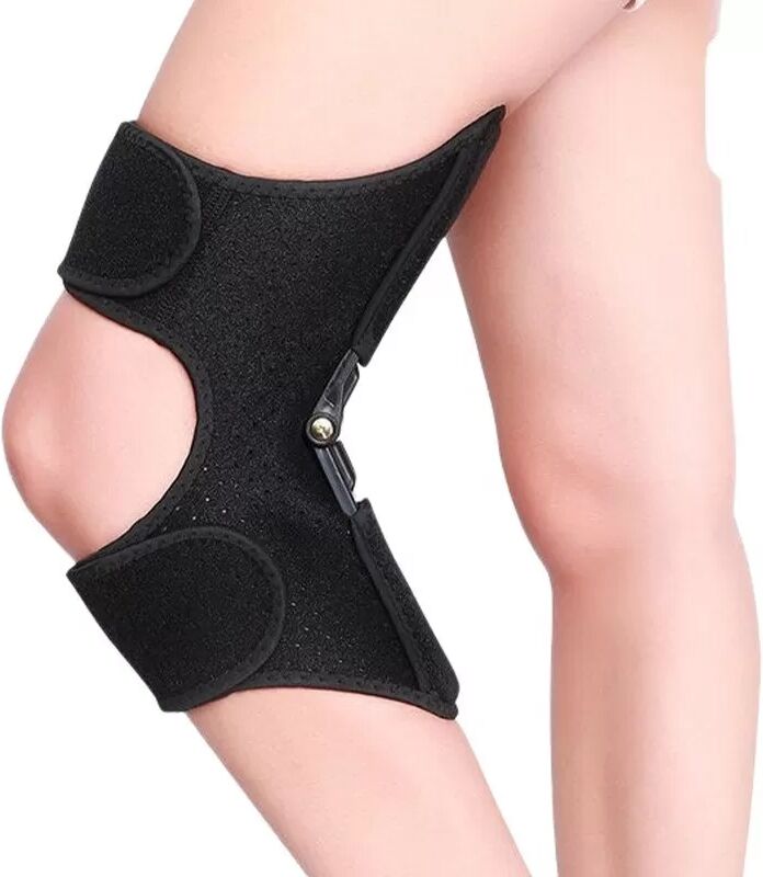 INF Kniebandage Booster Unterstützung - Einzeln, Universalgröße für Sport & Alltag Schwarz