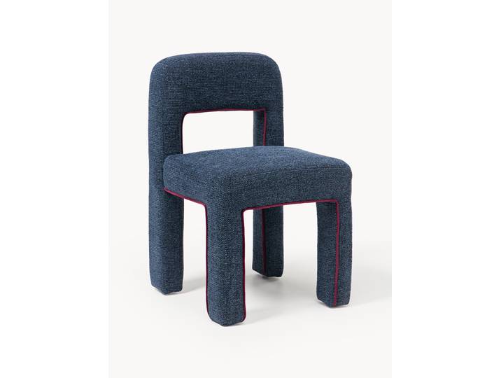 Chaise rembourrée en bouclette Ana