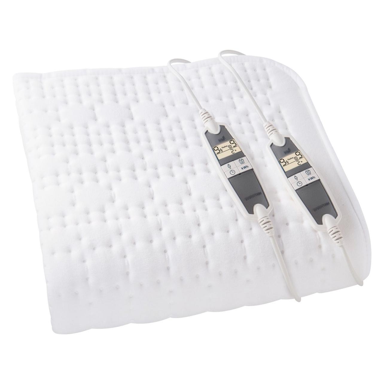 Inventum HN297V - Elektrische Onderdeken - Aparte voetenzone - 2 persoons - 160x160 cm - Anti allergie - Anti (160 x 160 cm) (HN297V)