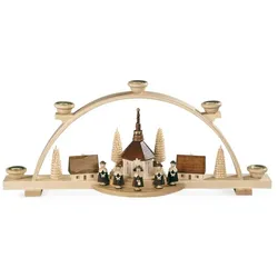 Müller Schwibbogen Kurrende kleines Dorf natur 47 x 11 x 20 cm