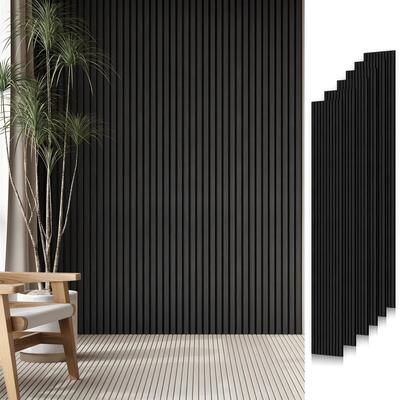 Yvanla Soundproof Wood Slat Panels Acoustic Wall and Ceiling Panels
