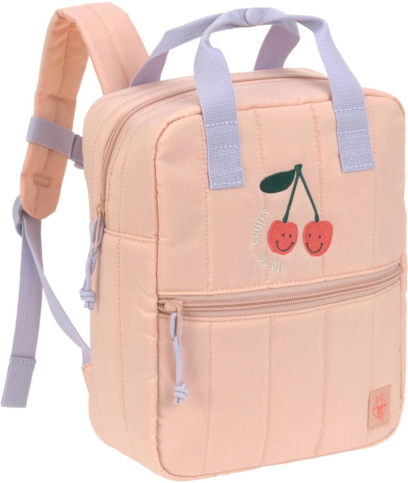 Kinderrucksack LÄSSIG "Mini Square – Little Gang", Damen, rosa (orange, violett), Rucksäcke Kinderrucksack orange, violett Einheitsgröße