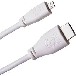 Raspberry Pi® T7690AX HDMI-Kabel Raspberry Pi® [1x HDMI-Stecker - 1x HDMI-Stecker D Micro] 2.00 m Weiß SC0531