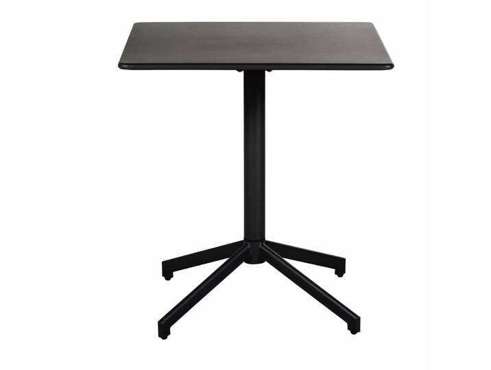 Klappbarer Outdoor-Tisch aus schwarzem Stahl 70cm