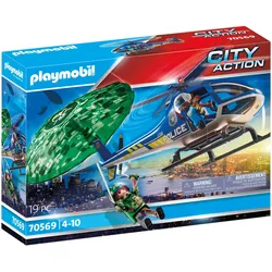 Playmobil Polizei-Hubschrauber: Fallschirm-Verfolgung (70569, Playmobil City Life)