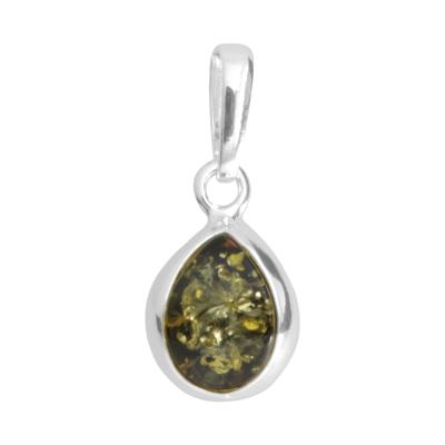 Kettenanhänger OSTSEE-SCHMUCK "Ostsee-Schmuck Anhänger Enela Anhänger Enela", weiß, Schmuckanhänger, Damen, 24 x 11mm, Silber 925 (Sterlingsilber), 1,8 g, Kettenanhänger