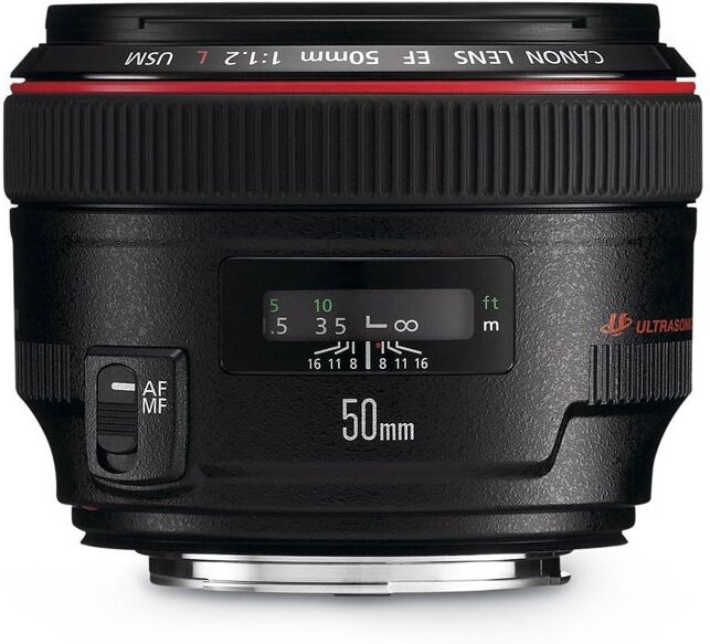 OBJETIVA CANON EF 50MM1.2LUSM