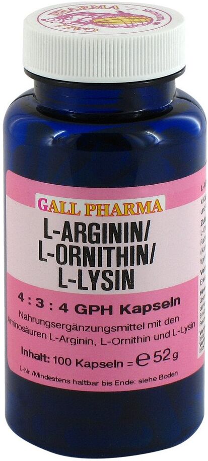 L-arginin/l-ornithin/l-lysin 4:3:4 Gph Kapseln