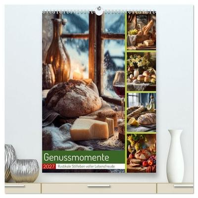 Genussmomente (hochwertiger Premium Wandkalender 2027 DIN A2 hoch), Kunstdruck in Hochglanz