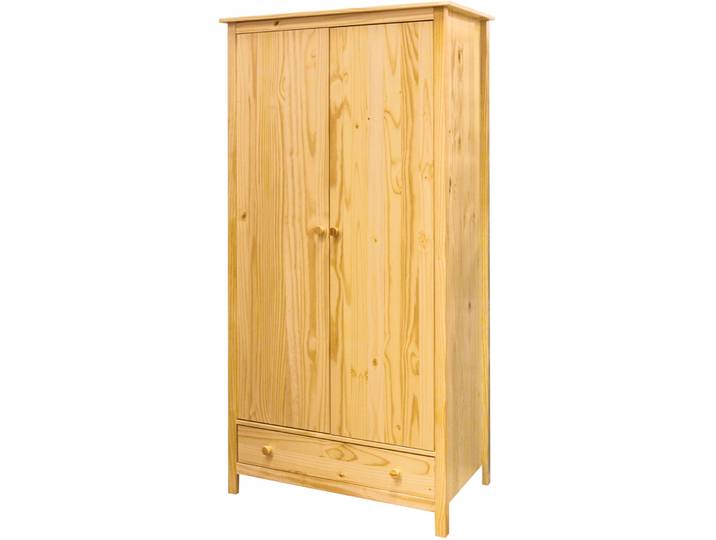 Kleiderschrank Cruz natur Holz B 100 cm