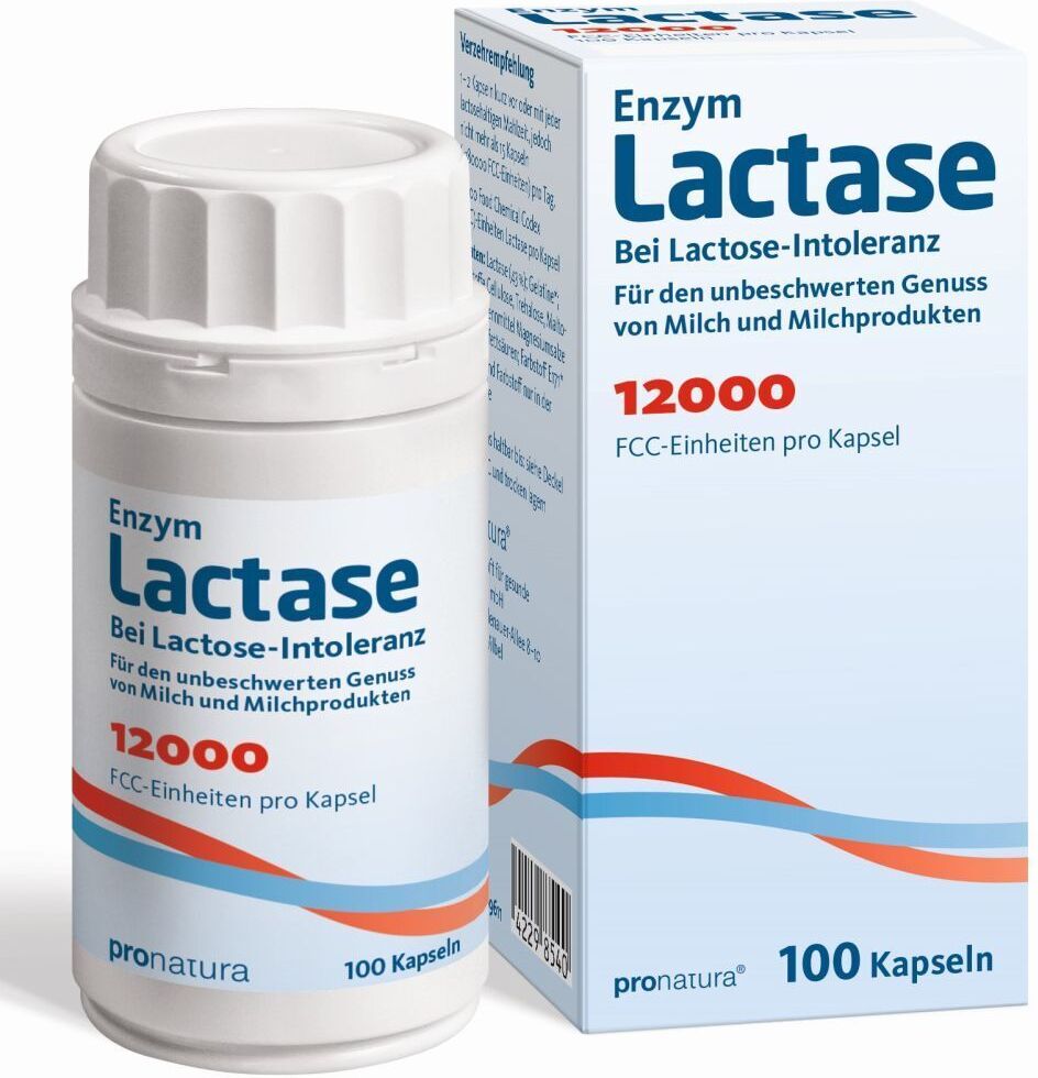 Enzym Lactase Lactase 12.000 FCC Kapseln 100 St