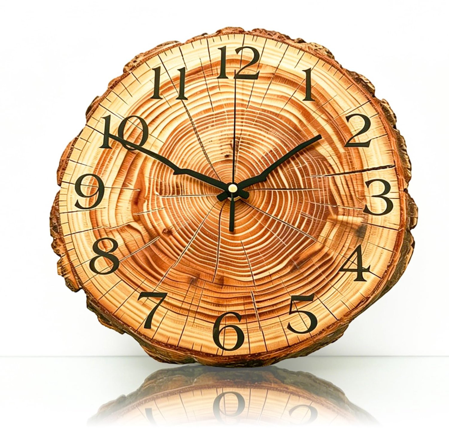 SnelShoppen Grote Wandklok Hout Vintage - Stil Retro Wanddecoratie voor Woonkamer en Keuken