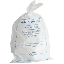 Hygostar Wäschebeutel CLASSIC, PE-Folie, 540 x 380 mm ideal für trockene & feuchte Schmutzwäsche, Zubehör Bügeln + Wäschepflege, Transparent