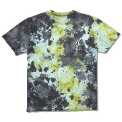 Volcom Kinder Shirt Iconic Dye Lime Tie - M - M