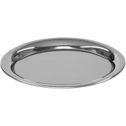 Schneider - Serviertablett oval 14,5 x 20 cm, Edelstahl, mit gebördeltem Rand, poliert