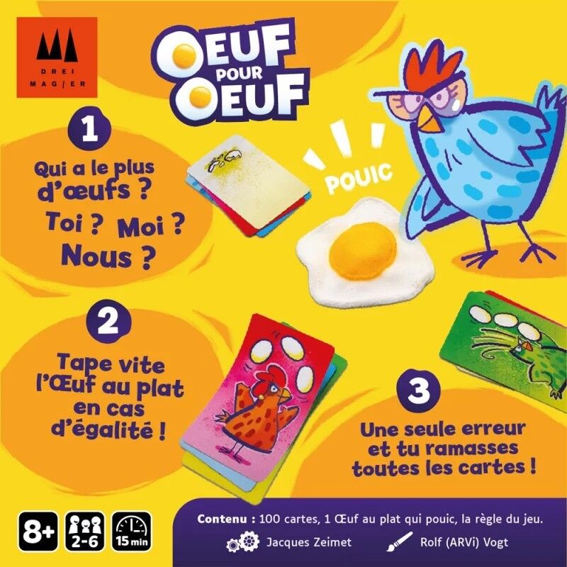 Drei Magier Spiele Oeuf pour oeuf