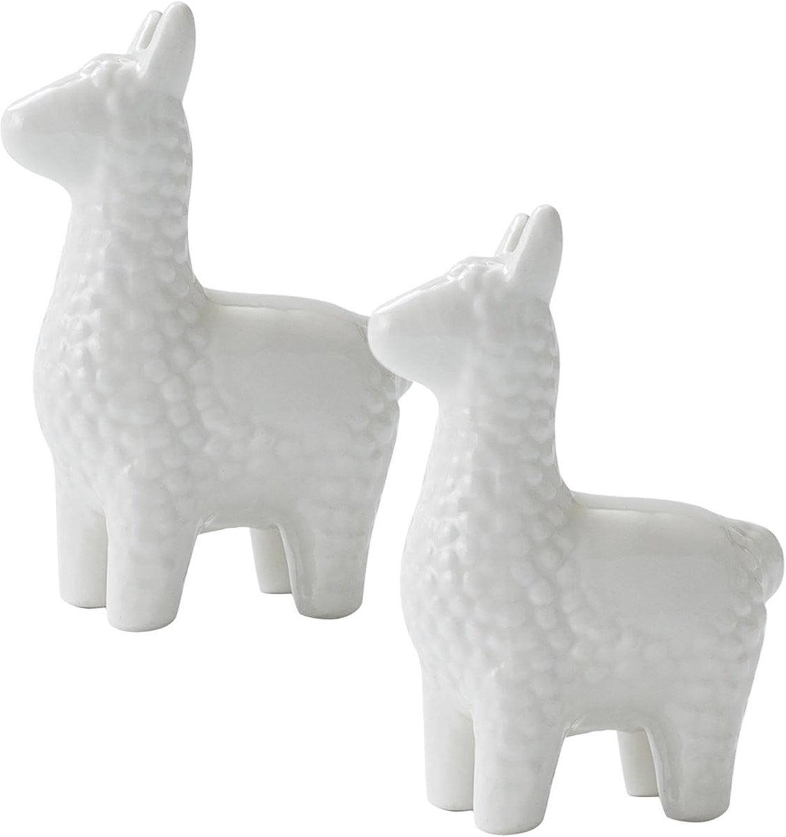 Wit keramisch lam beeldje decoratief schaap H: 128 cm, B: 86 cm