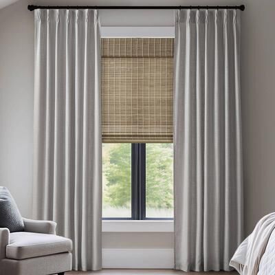 Madison Park Emery 300gsm poly linen with 7 pinch pleat per pc