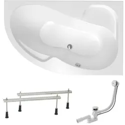 Laguna Fortuna Plus Asymmetrische Badewanne SIKOFO1600PAN
