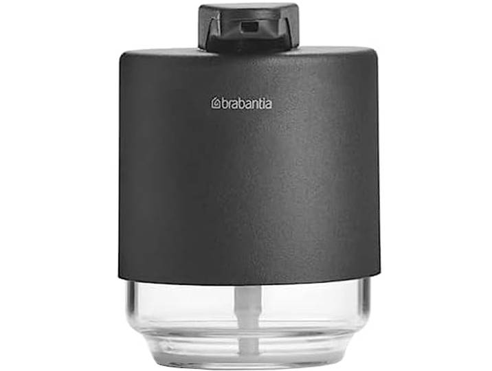 Brabantia - Distributeur de Savon Mindset - Mécanisme de Pompe Anti-Goutte - Facile à Recharger - Résistant à la Corrosion - Accessoire de Salle de Bain Élégant - Infinite Grey - 200 ML