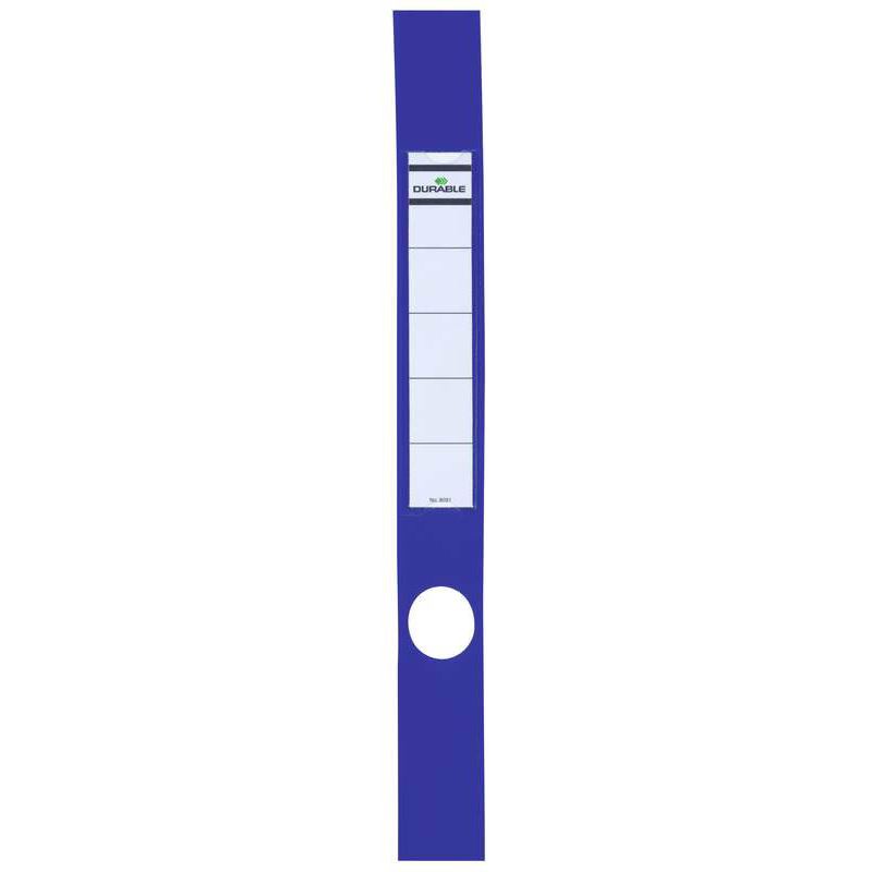 DURABLE 10 Ordneretiketten ORDOFIX blau für 5,0 cm Rückenbreite