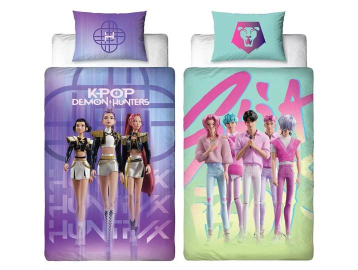 K-pop Demon Hunters dekbedovertrek 140 x 200 cm - Polyester