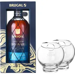 Rum Brugal Visionaria Edition 03 Noix de Coco + 2 Gläser Gratis - Brugal - 0.7L