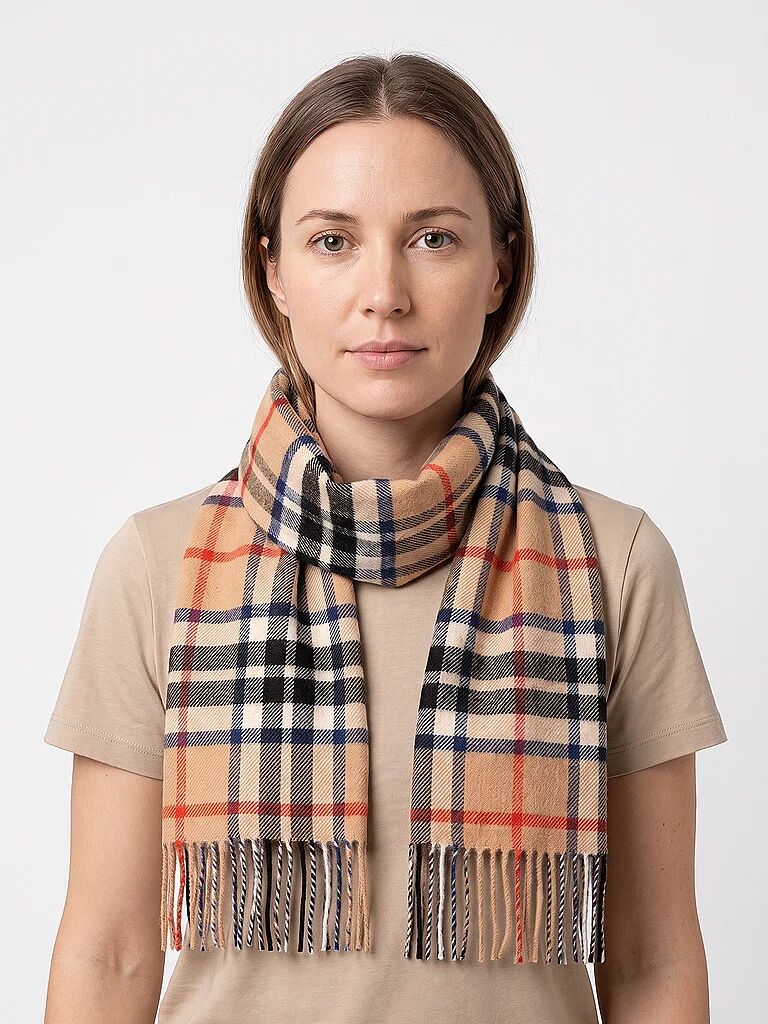 GLOVERALL Kaschmirschal CAMEL THOMPSON camel W