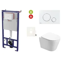 SAT Wand-WC Set für Vorwandmontage + SAT Infinitio WC SIKOSSIN70KECO