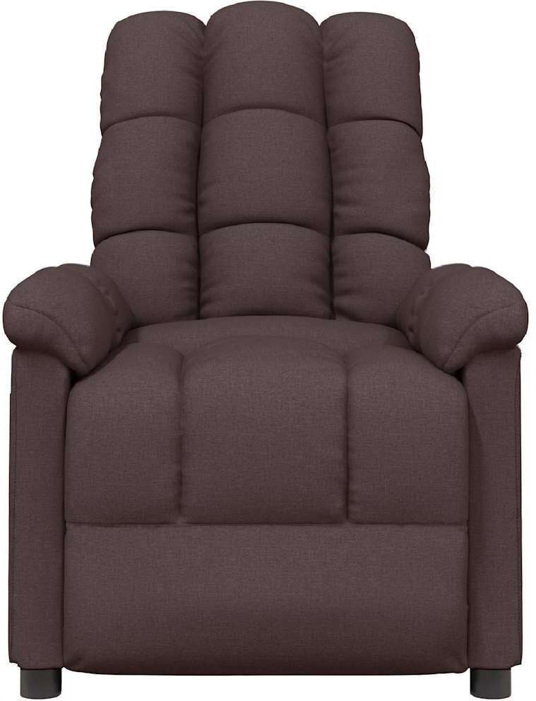 vidaXL Fauteuil de massage Noir Tissu
