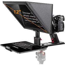 Rollei Desview T12S - Teleprompter für 12,9" Smartphones & Tablets (Teleprompter), Video Zubehör, Schwarz