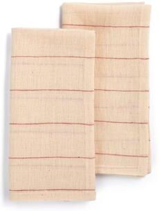 "BELIEVE Napkins by Sustainable Threads   Handmade   100% Cotton   Fair Trade   Eco-Dyed   20""x20"" (Set of 2)"
