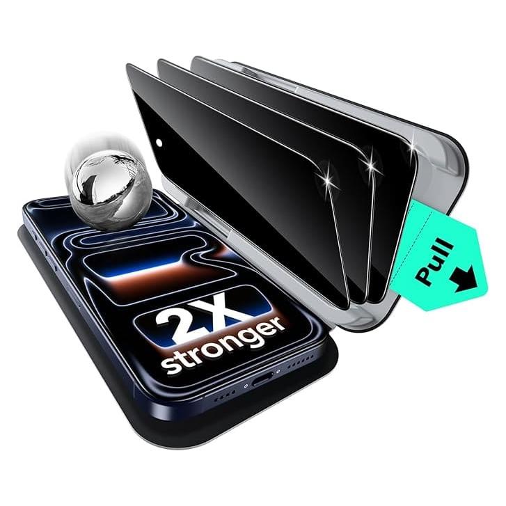 ESR Privacy Tempered Glass UltraFit (3 Stk., Apple iPhone 17 Pro) (60073361)