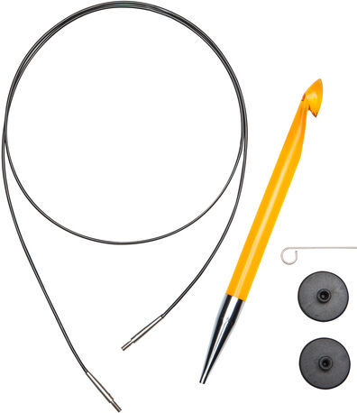 KnitPro Tunesische Häkelnadel, 10 mm Ø, im Set
