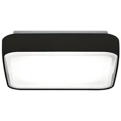 Brumberg Deckenleuchte KORI 31 x 31cm, Direkt / Indirekt, 3 x E14 max. 40W, Schirm Chintz schwarz / opal BRUM-58191000