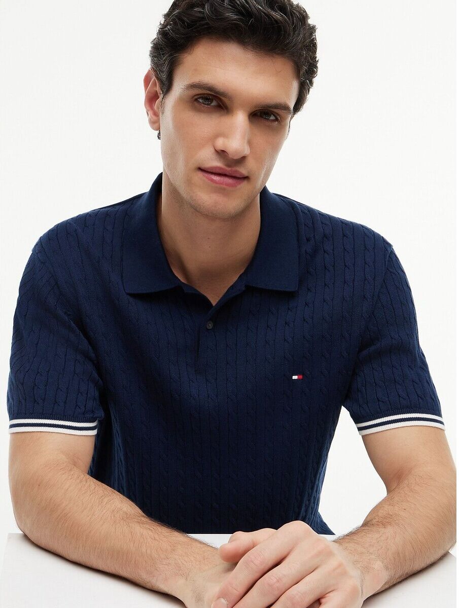 TOMMY HILFIGER Polo manches courtes en maille