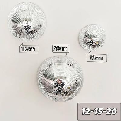 Uplifted Finds Semicircle Wall Disco Ball   Mirrored Metallic Home Decor & Wedding Wall Art 12cm+15cm+20cm