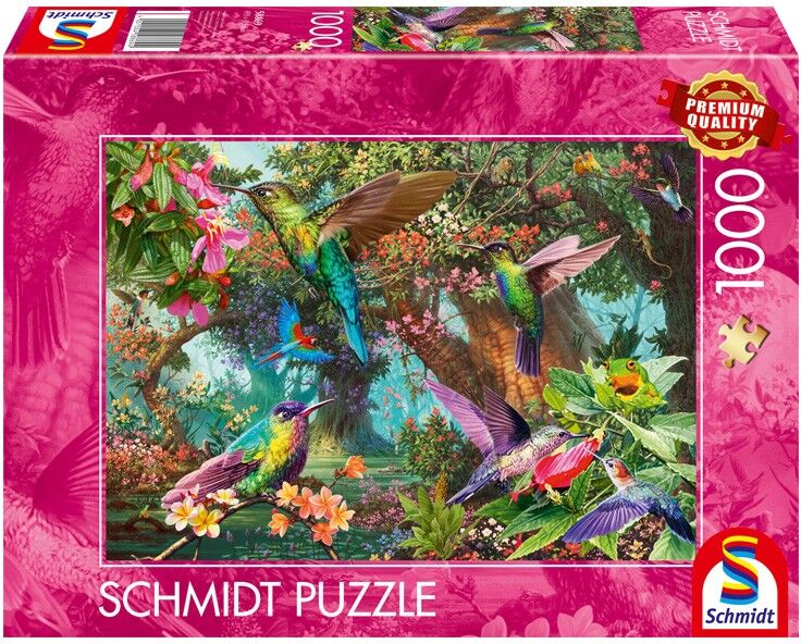 Puzzle 1000 pcs Jeu de couleurs du Colibri - Schmidt
