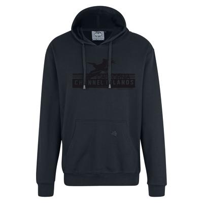 Kapuzensweatshirt AHORN SPORTSWEAR "CHANNEL ISLANDS", Herren, Gr. 3XL, grau, 100% Baumwolle, normal, ohne Ausschnitt, Sweatshirts, mit modischem Frontprint