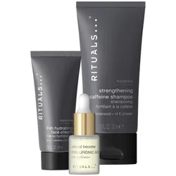 76.5ml RITUALS HOMME Skin Care Set - Daily Routine (Shampoo 50ml + Booster 6,5ml + Gesichtscreme 20ml)